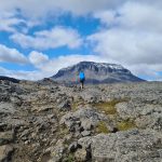 andy walking to Herðubreið (broad-shouldered)